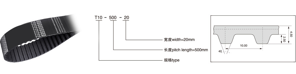 T10（节距=10mm）