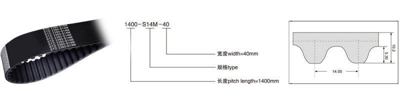 STD 14M（节距=14mm）